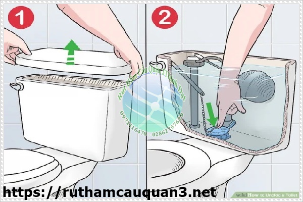 Bồn cầu bị cạn nước do mất nước tổng